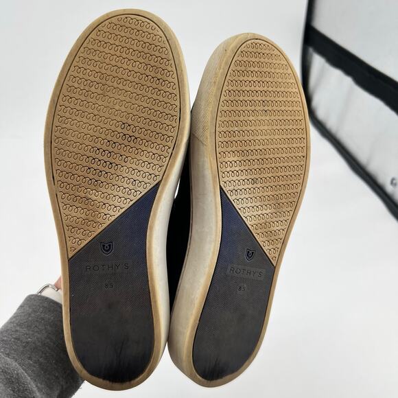 Rothy’s The Original Slip On Sneaker black solid soft sustainable eco size 8.5 - Picture 7 of 9